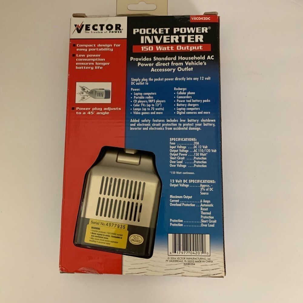 Vector pocket power inverter